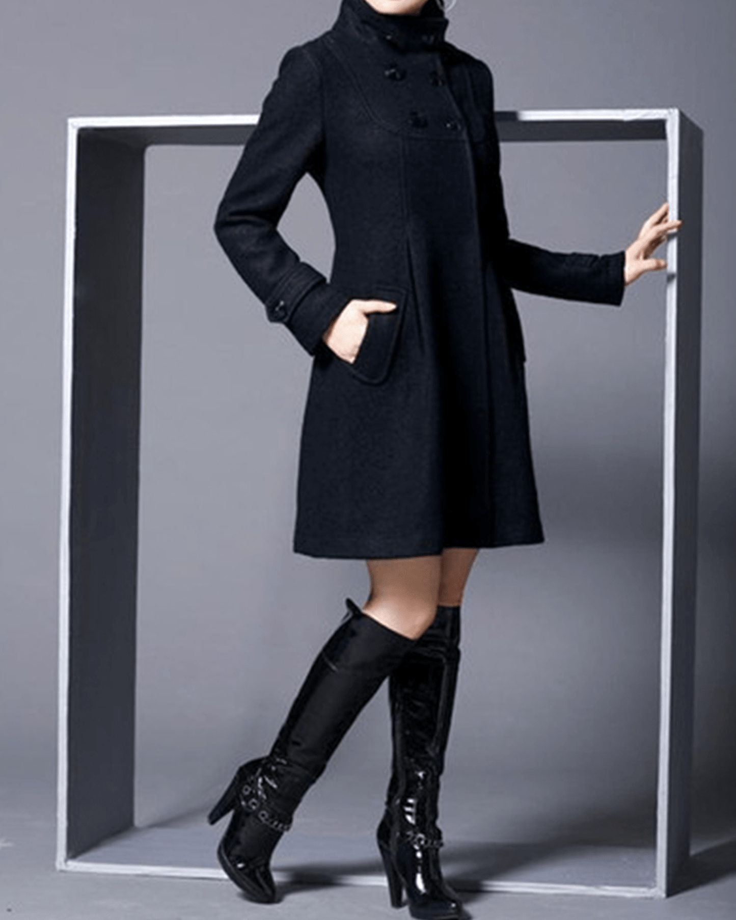 Astrada |  Coat with side pockets| 50% OFF