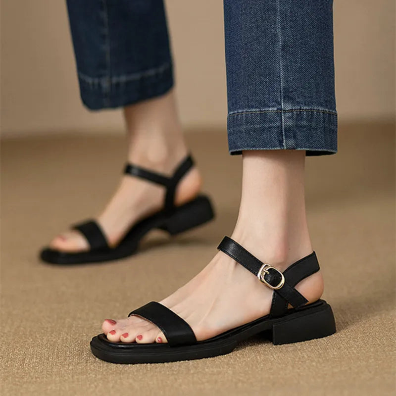 Brigitte Low Heel Sandals