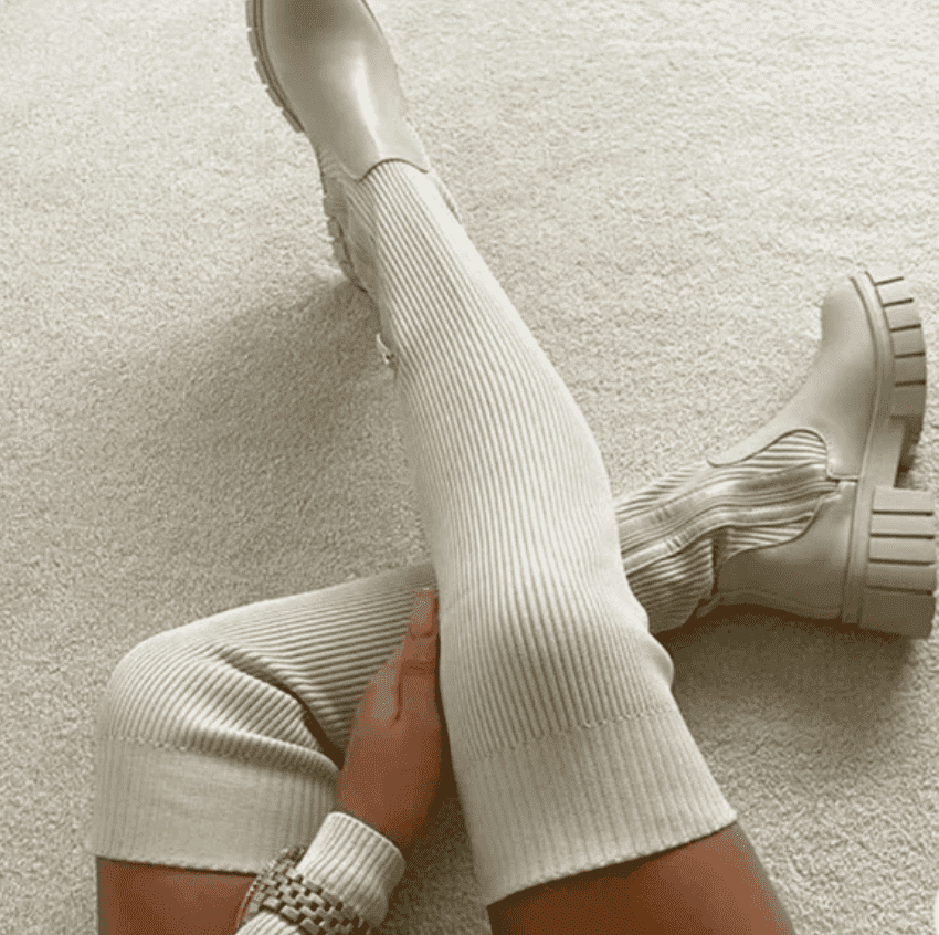 ChicStride™ - Stretch-knit Boots